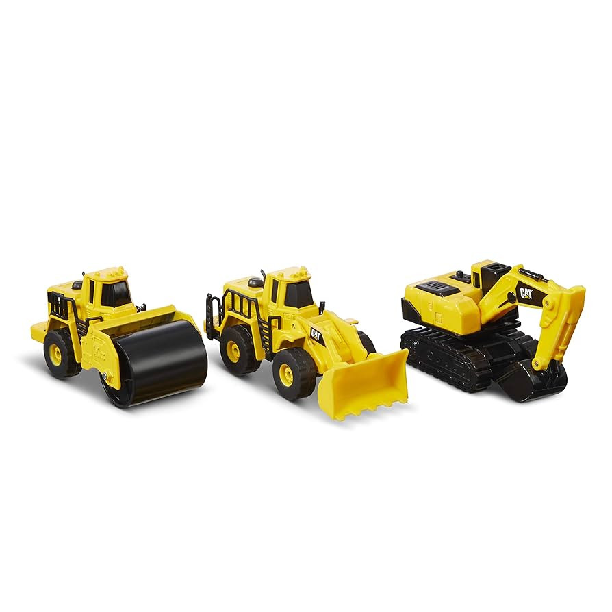CAT Construction Toys CAT Construction Die Cast Metal 3 Pack Vehicles - Steam Roller/Excavator/Wh... | Amazon (US)