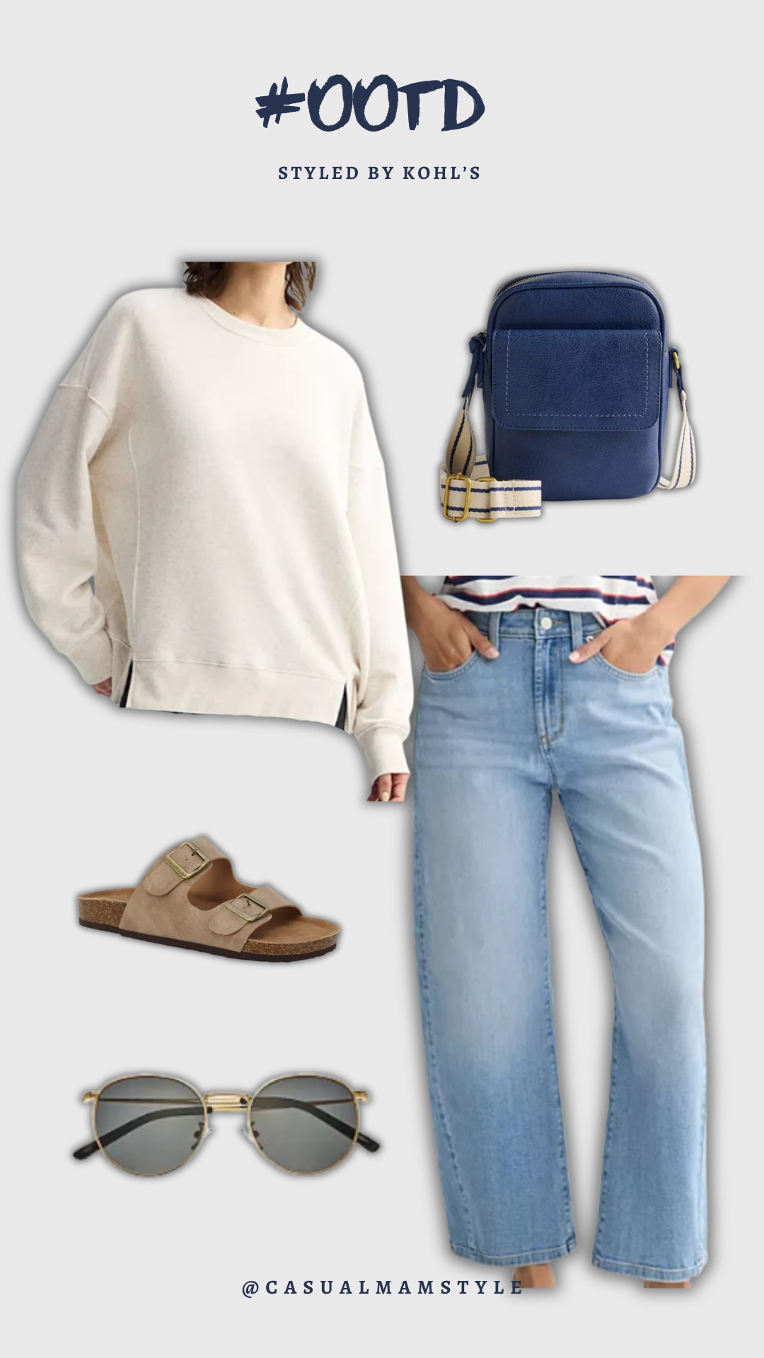 Classic is key this fall. Our closets are almost ready for the transition, are you? @kohls has you covered . These barrel jeans are so classy and can be worn many ways. #kohls #kohlspartner #kohlsfinds  

 #LTKootd #LTKselfcare #LTKMidsize