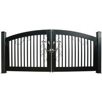 Modern Vertical Strip Metal Driveway Gate | Custom Fabricated Heavy Duty Entrance - Model # 710E | Etsy (US)