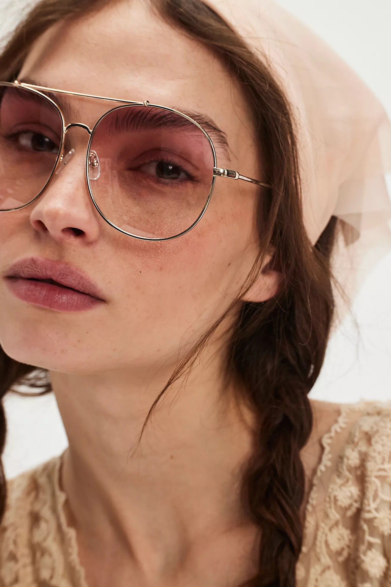 Pasadena Oversized Metal Aviator Sunglasses | Free People (Global - UK&FR Excluded)