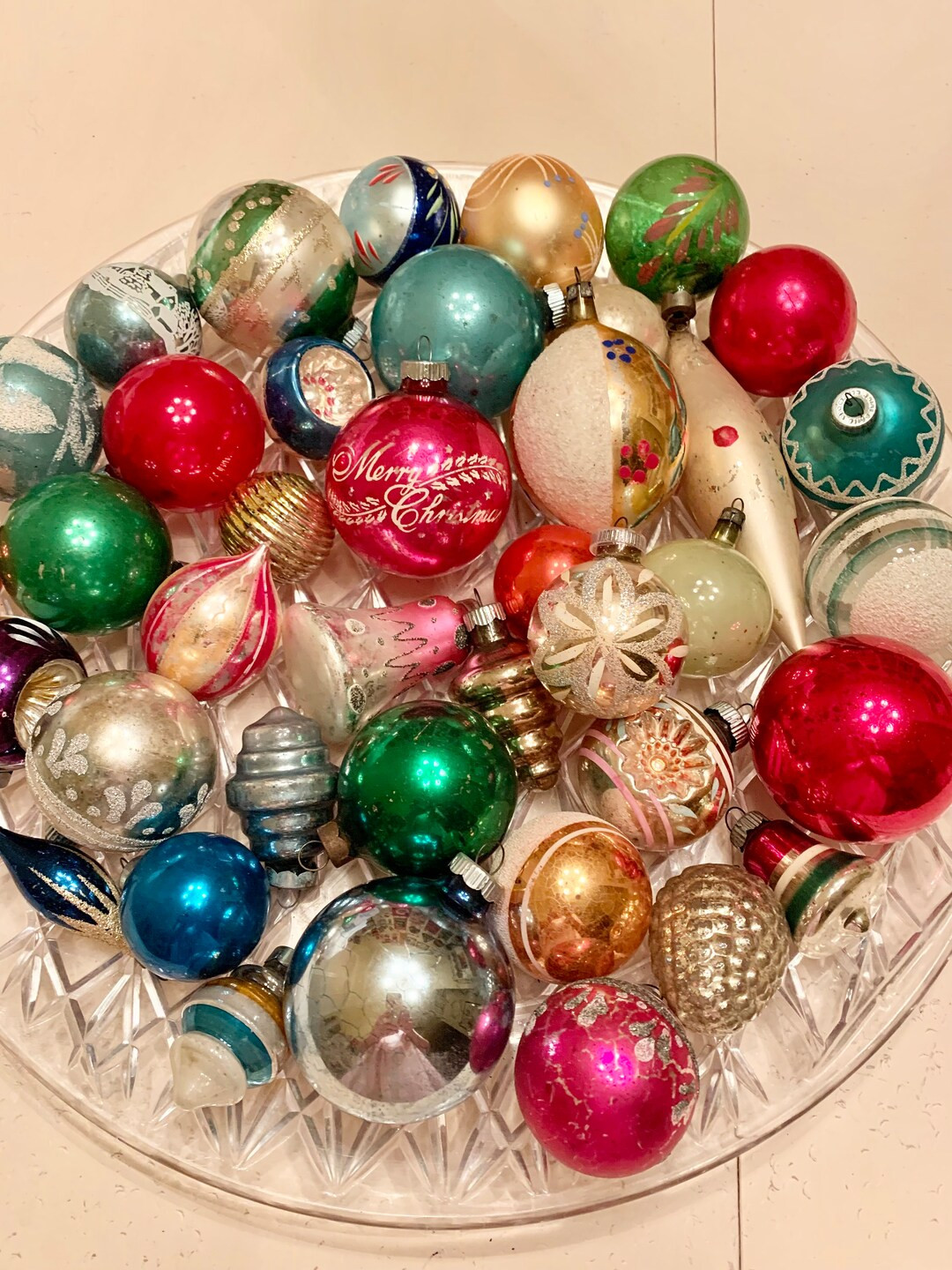 Vintage Shiny Brite Ornaments39 Total West Germany - Etsy | Etsy (US)