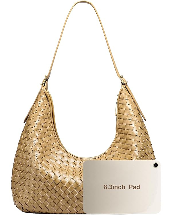 Woven Hobo Bag Woven Purse Woven Shoulder Bag Woven Handbags for Women | Amazon (US)