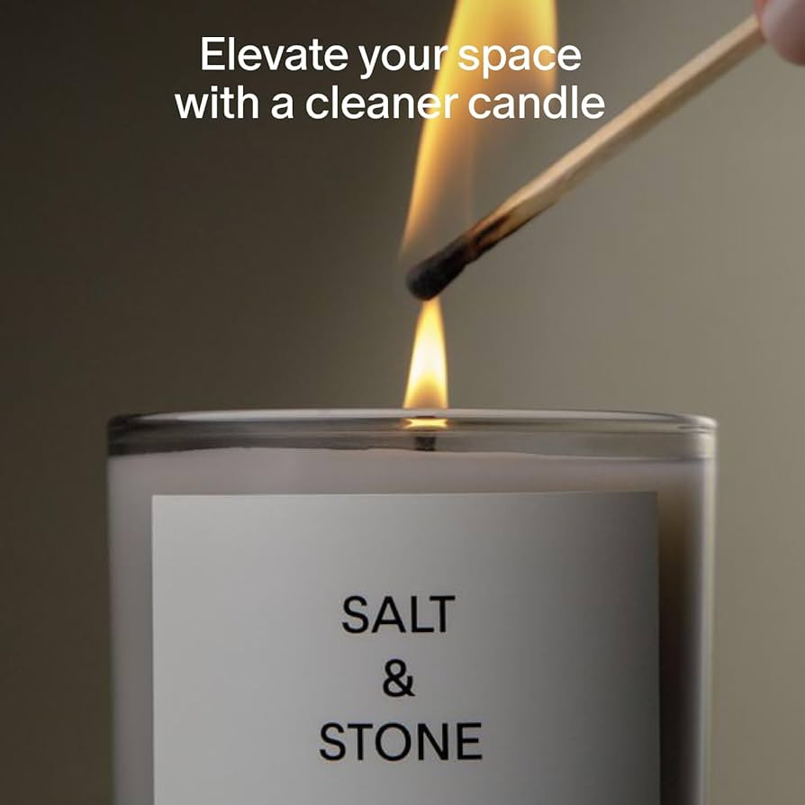 SALT & STONE Scented Candle for Women & Men | Hand-Poured, Aromatic & Fragrant | Coconut & Soy Bl... | Amazon (US)
