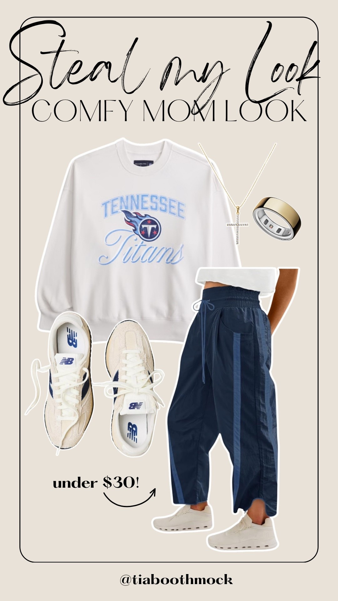 Comfy mom OOTD! Love looks like this for running errands and getting things done around the house 🤍