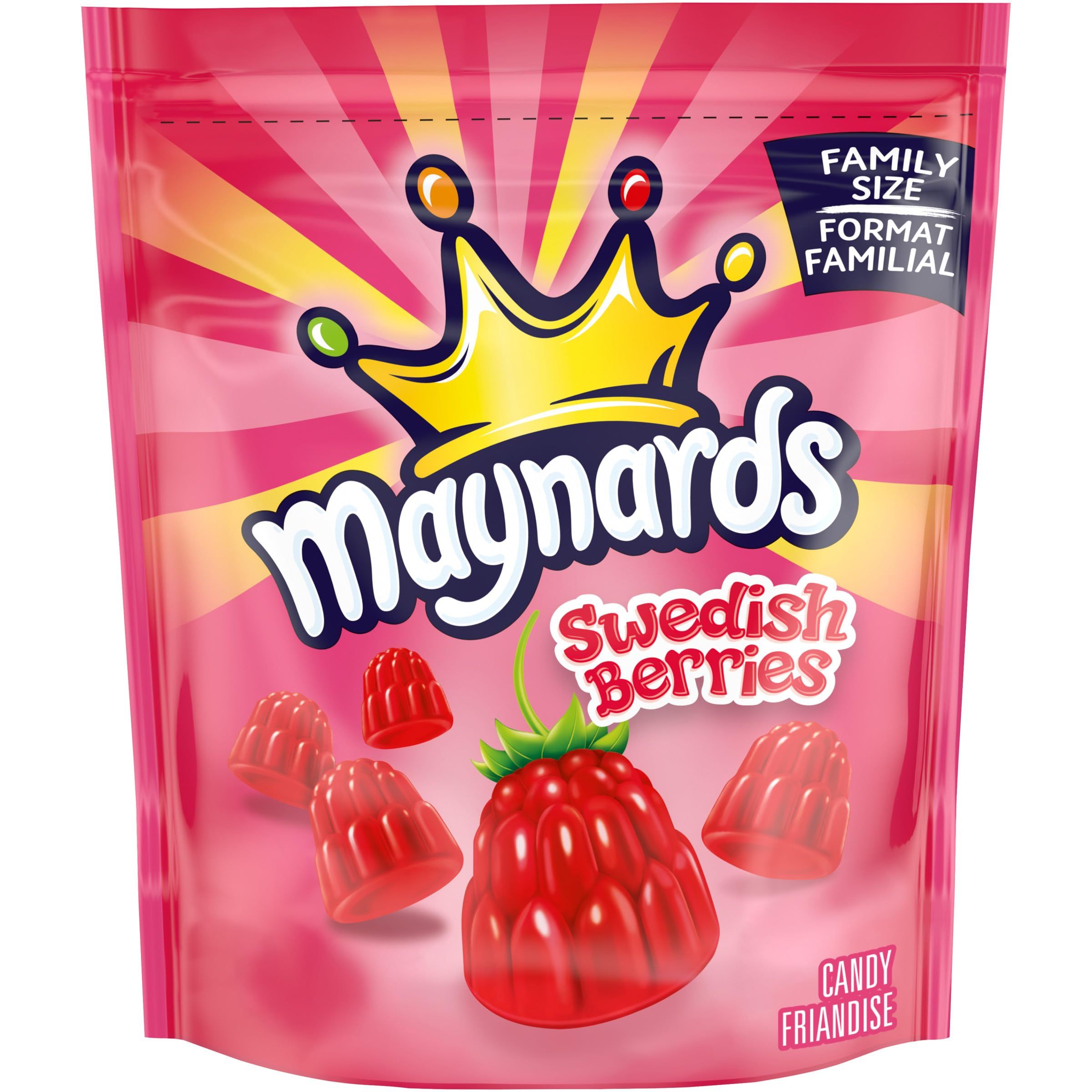 Maynards Swedish Berries Candy, Gummy Candy, Family Size, Bulk Candy, 816 g | Amazon (CA)