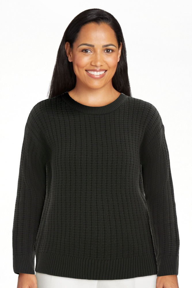 Time and Tru Women's and Women’s Plus Textured Stitch Sweater, Midweight, Sizes XS-4X | Walmart (US)