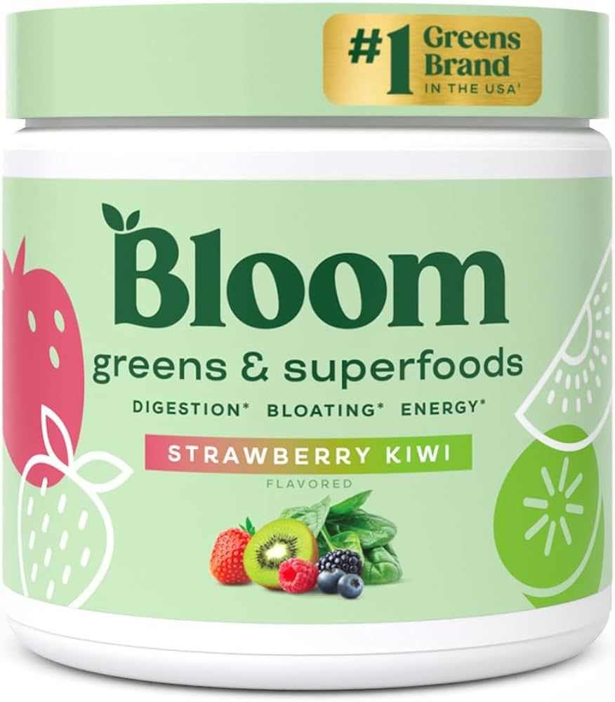 Bloom Nutrition Greens and Superfoods Powder for Digestive Health, Greens Powder, Digestive Enzym... | Amazon (US)