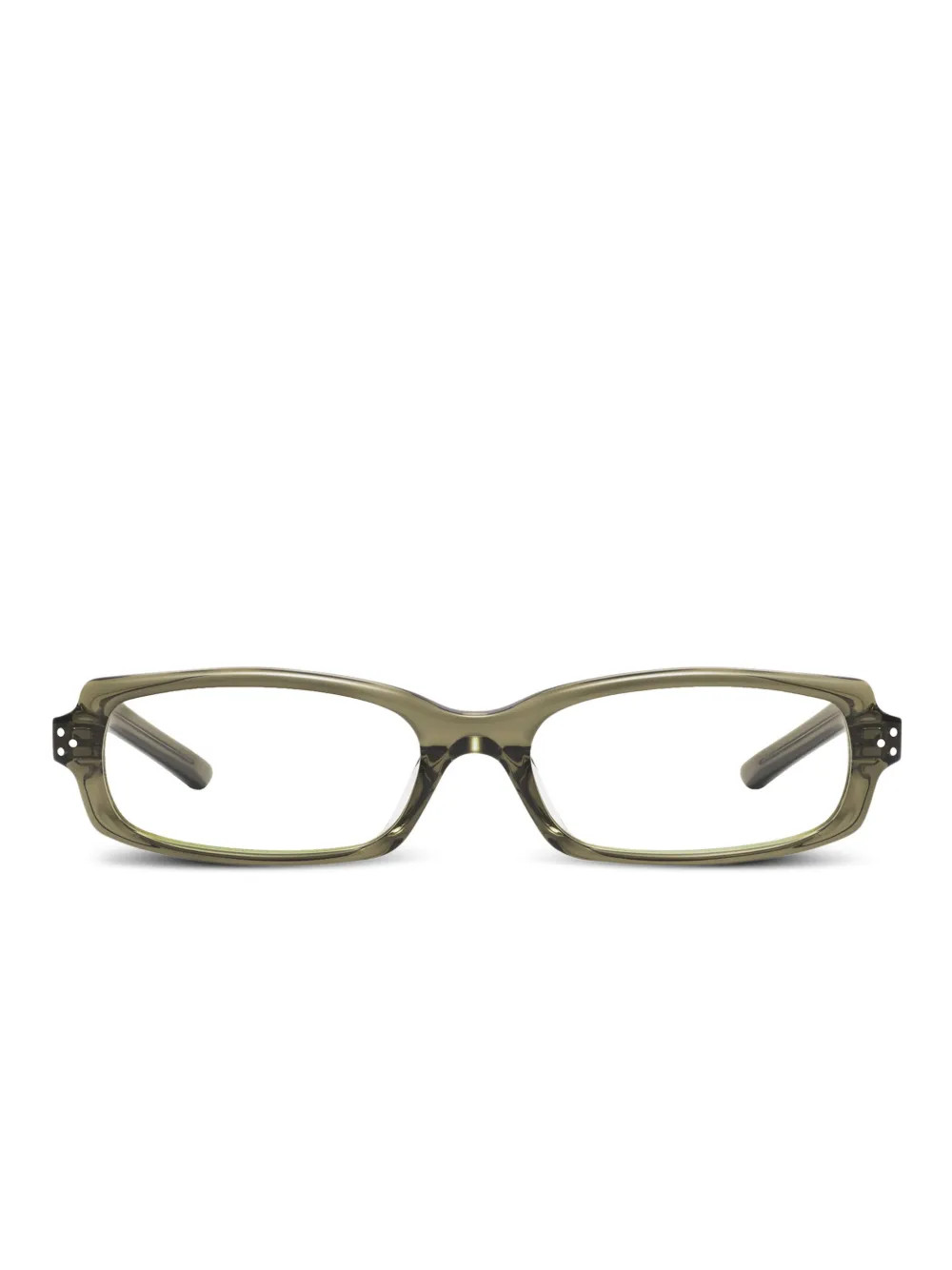 Gentle Monster Slyk KC1 rectangle-frame Glasses | Green | FARFETCH | Farfetch Global