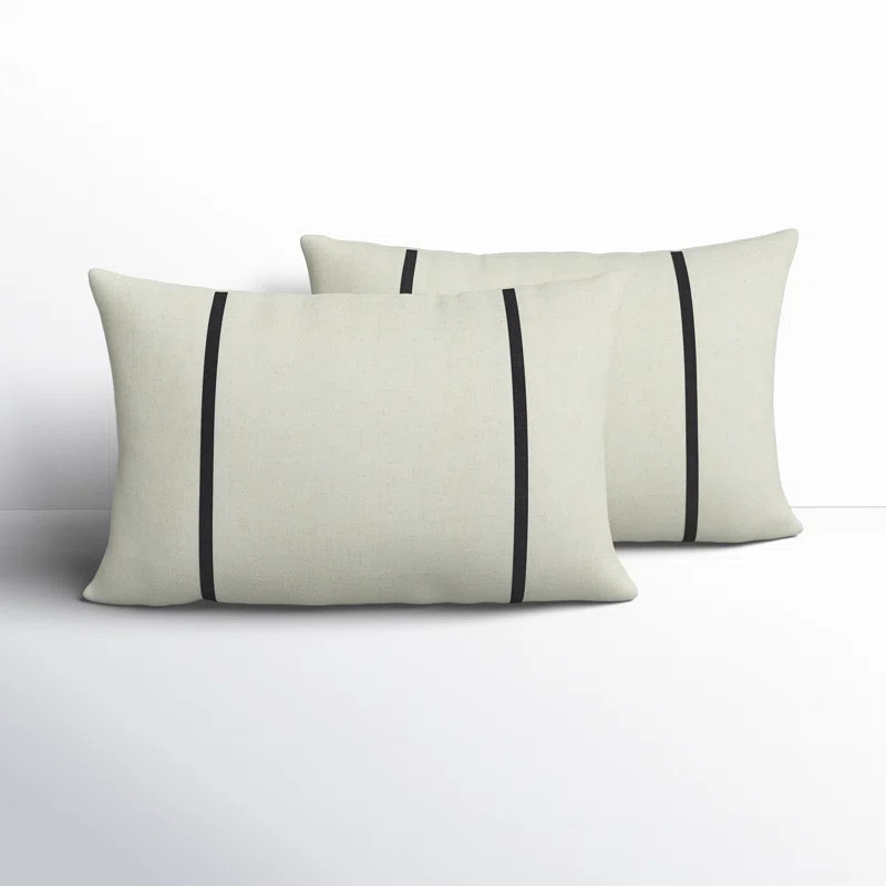 Furston Striped Indoor/Outdoor Reversible Throw Pillow | Wayfair North America