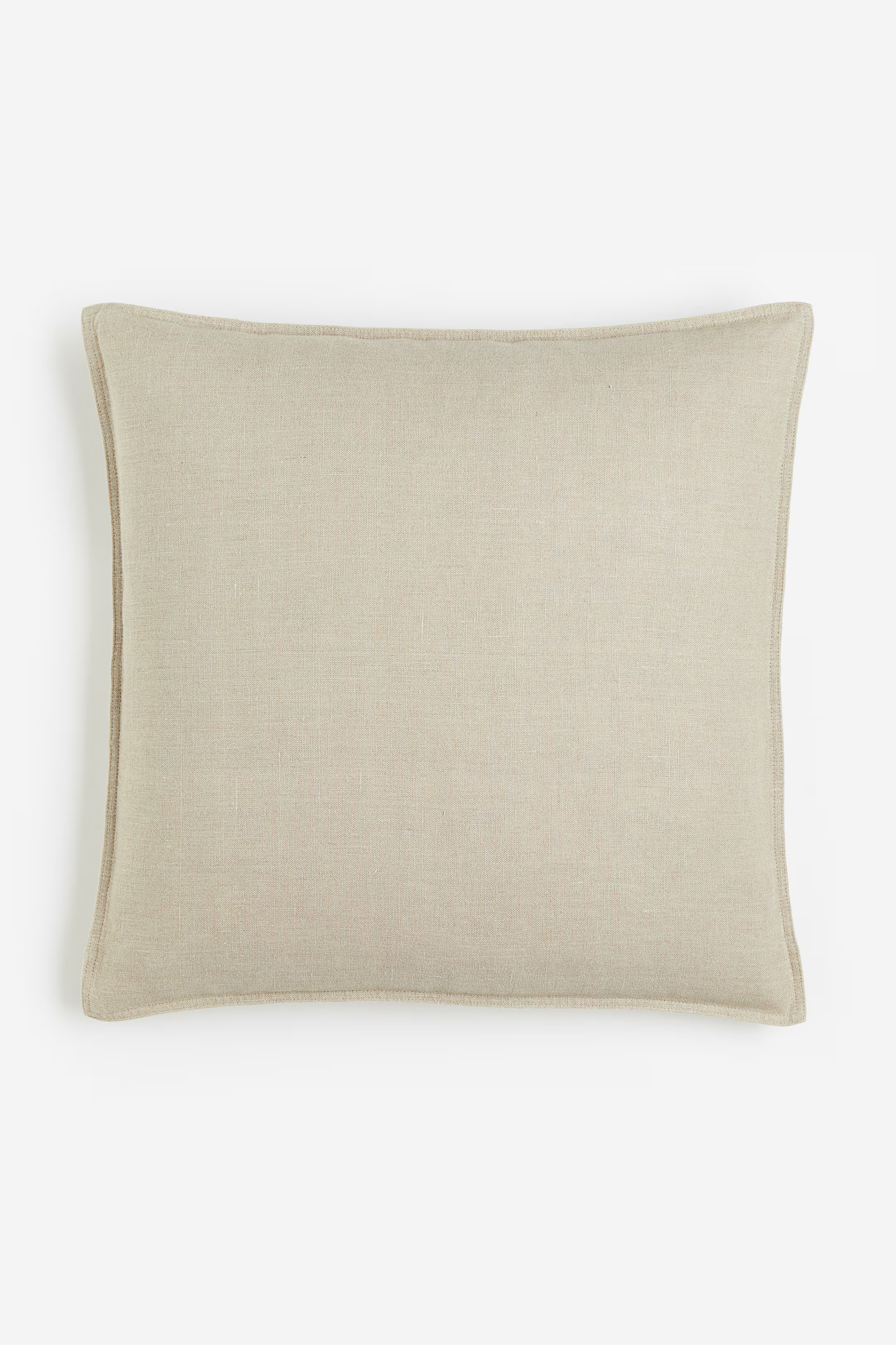 Linen cushion cover - Light beige - Home All | H&M GB | H&M (UK, MY, IN, SG, PH, TW, HK)