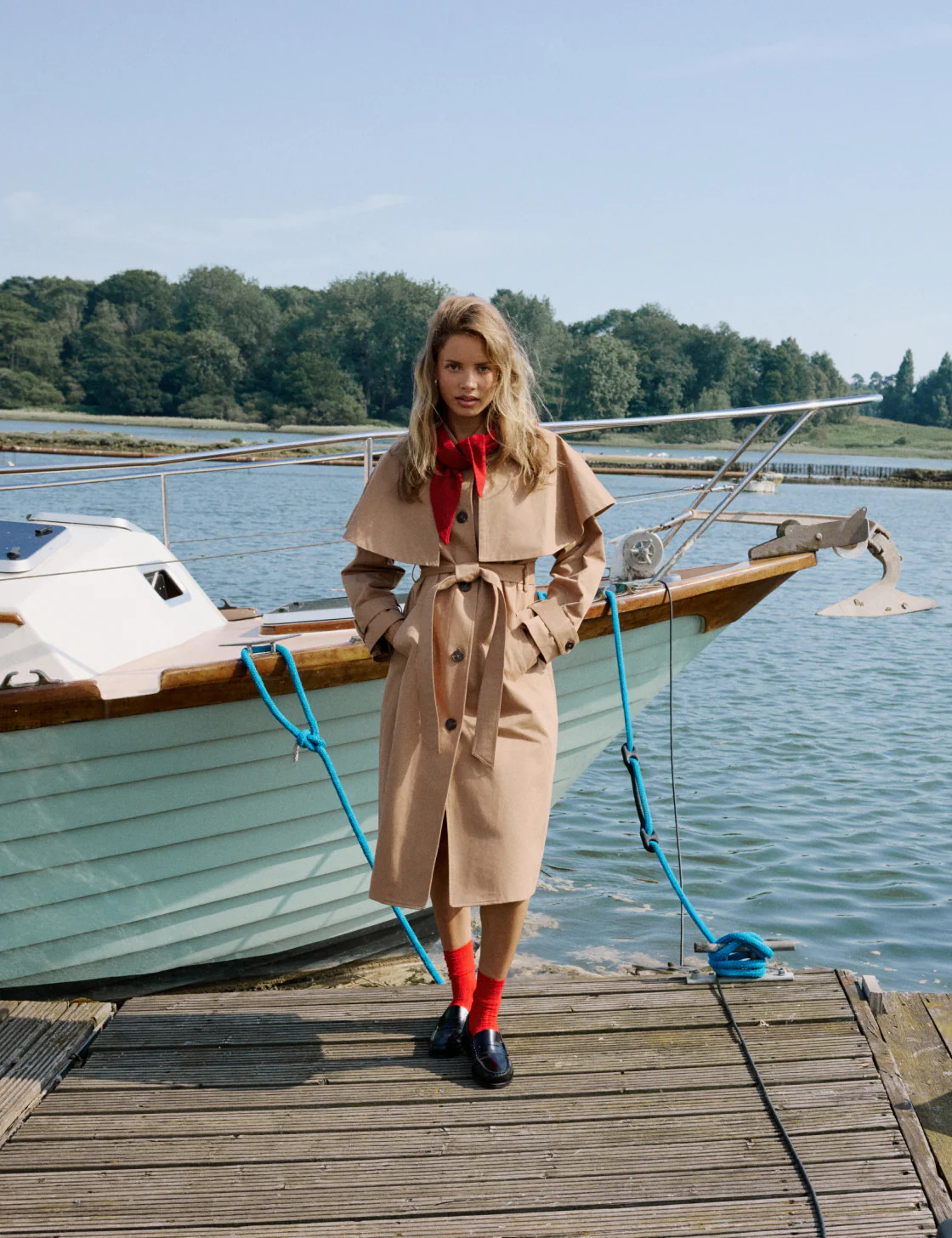 Camel Cape Trench Coat | Nobody's Child