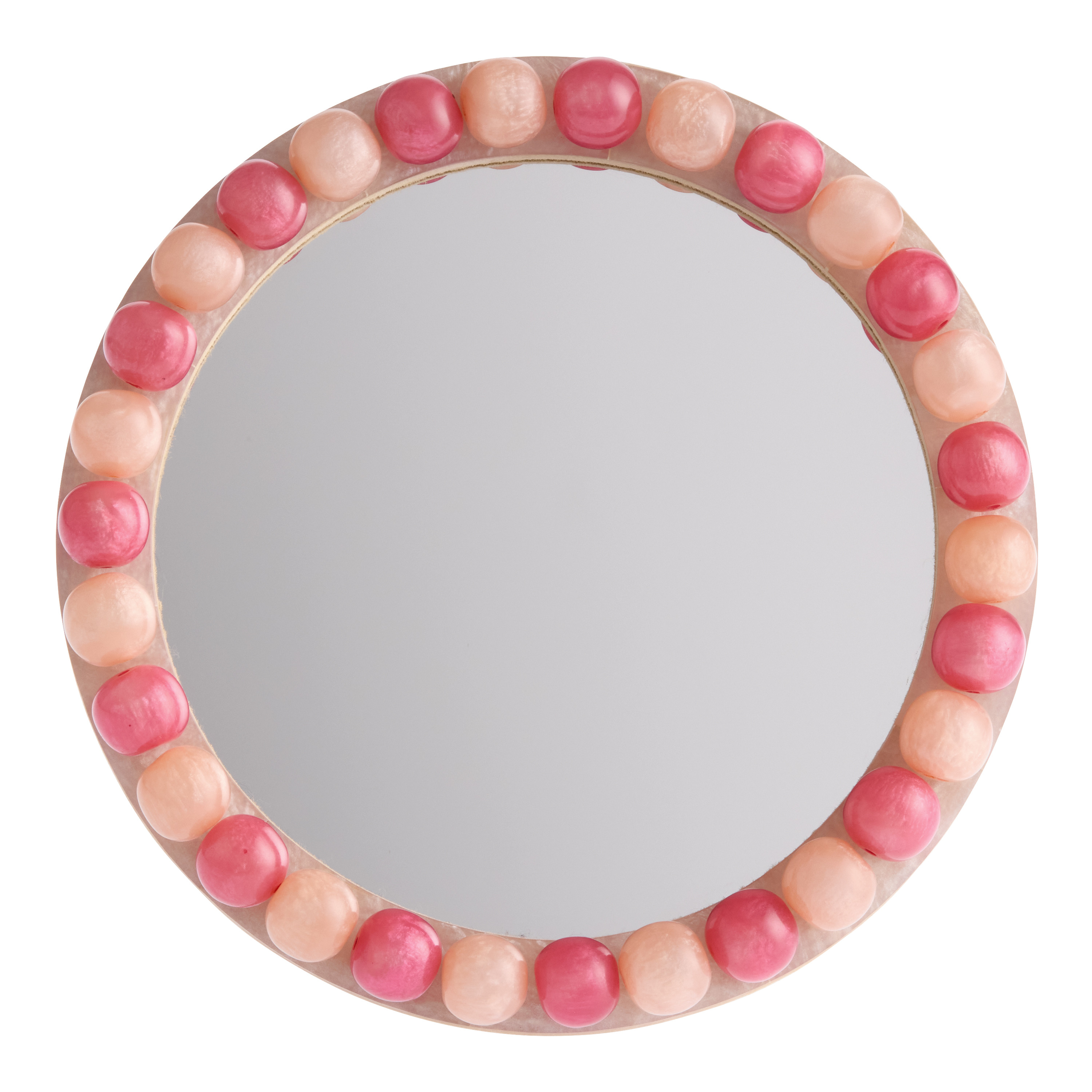 Round Bead Retro Mini Mirror | World Market