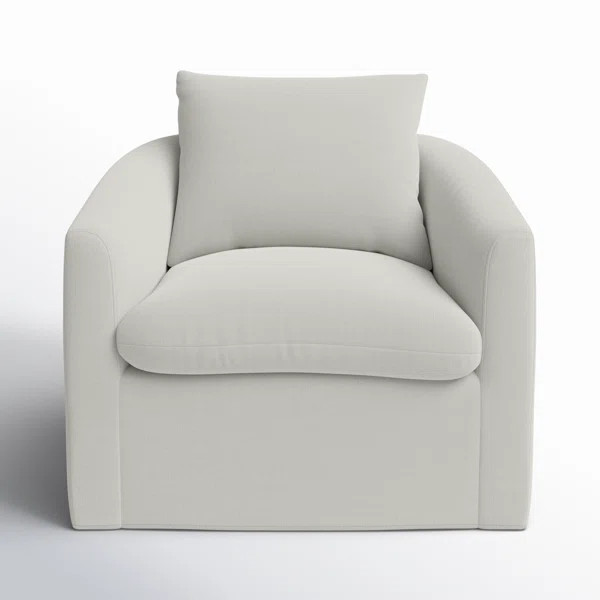 Menta Upholstered Swivel Barrel Chair | Wayfair North America