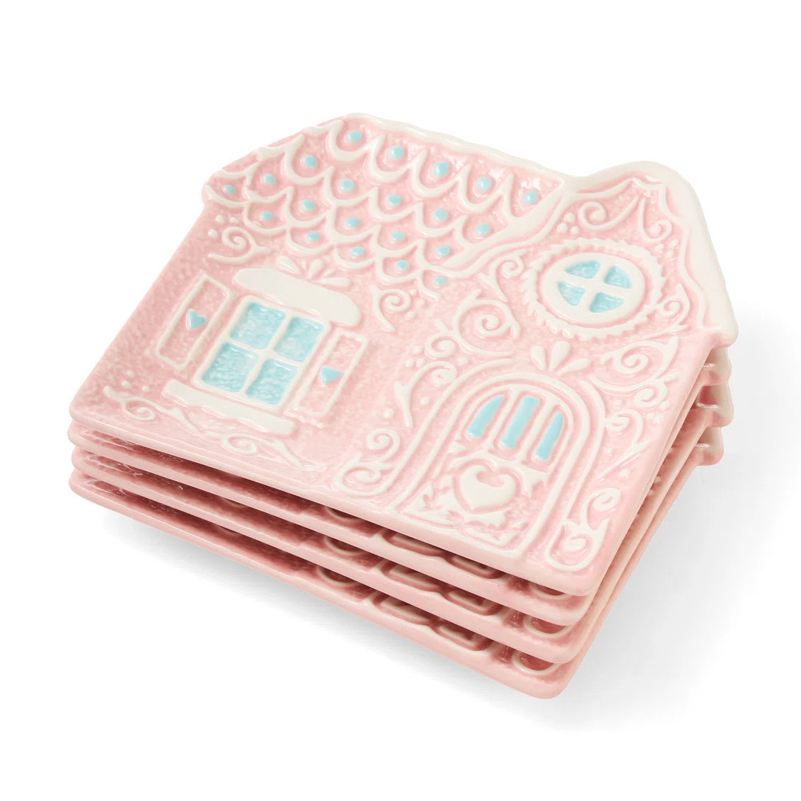 Pink Gingerbread Appetizer Plate | Wayfair North America