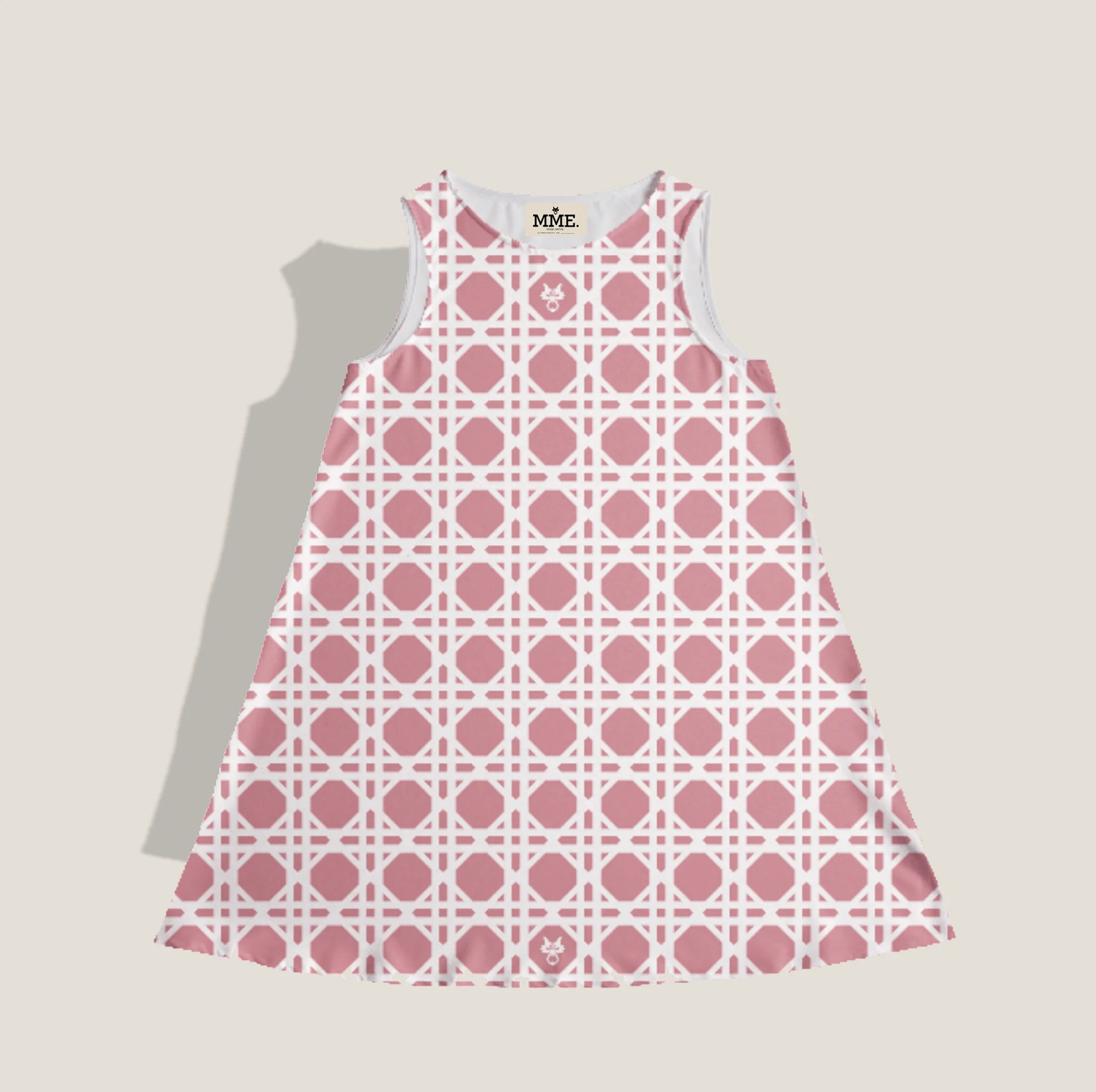 MME. SUMMER CANE Scarf Dress  - SHELL PINK | MME.MINK