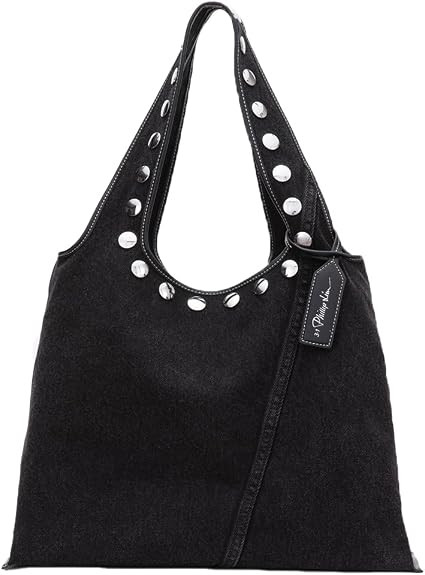 3.1 Phillip Lim Women's Washed Denim Market Tote With Studs | Amazon (US)