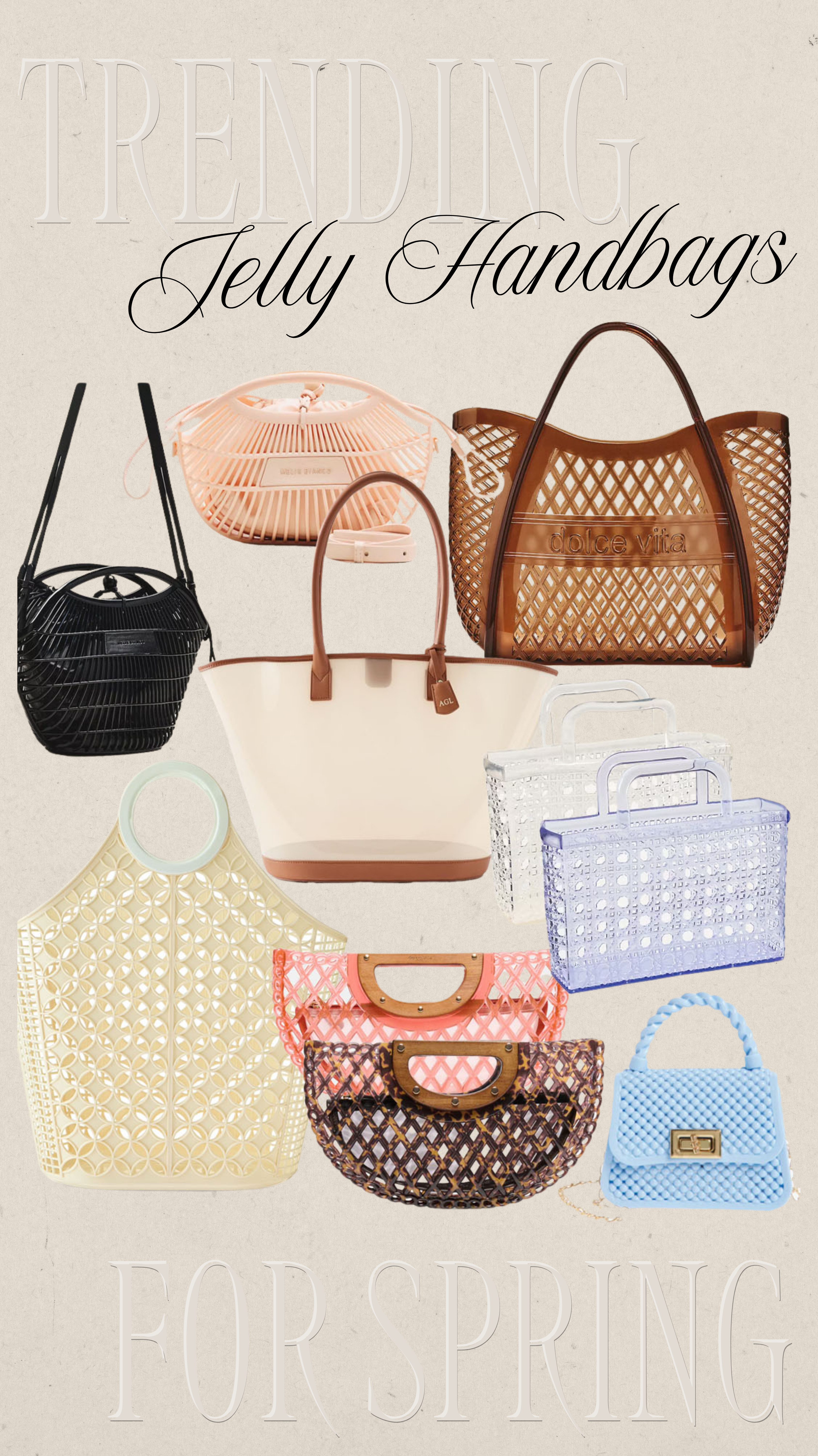 Jelly Handbags | Jelly Bags | Spring Trends | Spring Trending 

 #LTKootd #LTKSeasonal