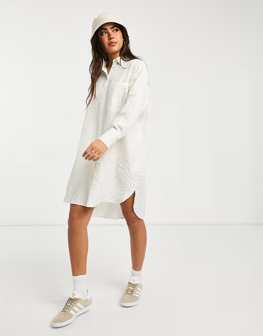 Vila oversized shirt in white | ASOS | ASOS (Global)