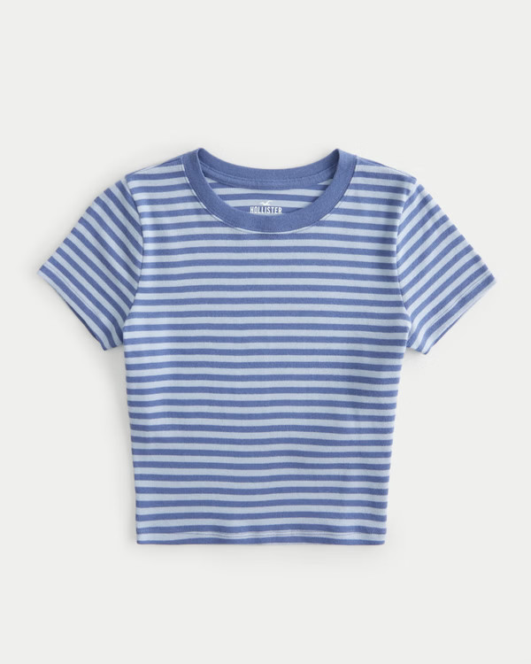 Short-Sleeve Crew Baby Tee | Hollister (US)