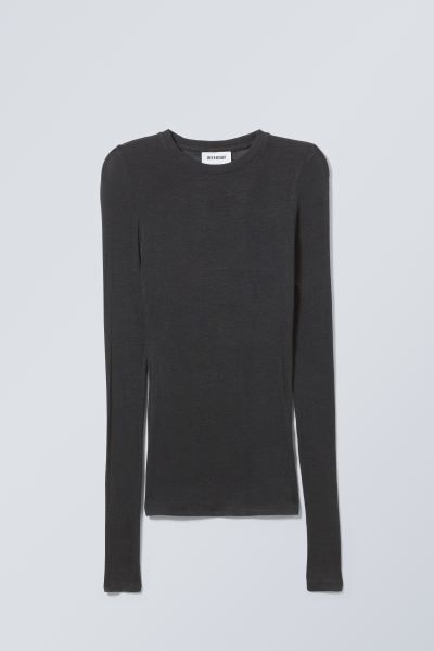 Soft Sheer Long Sleeve Top | H&M (UK, MY, IN, SG, PH, TW, HK)