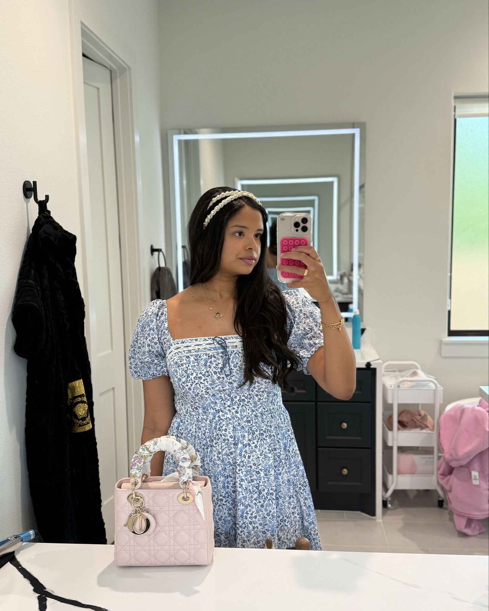 Date night OOTD 🩵 wearing size M in dress. #ootd #springootd #abercrombie #springdresses #datenight 

#LTKU #LTKmomlife #LTKMidsize