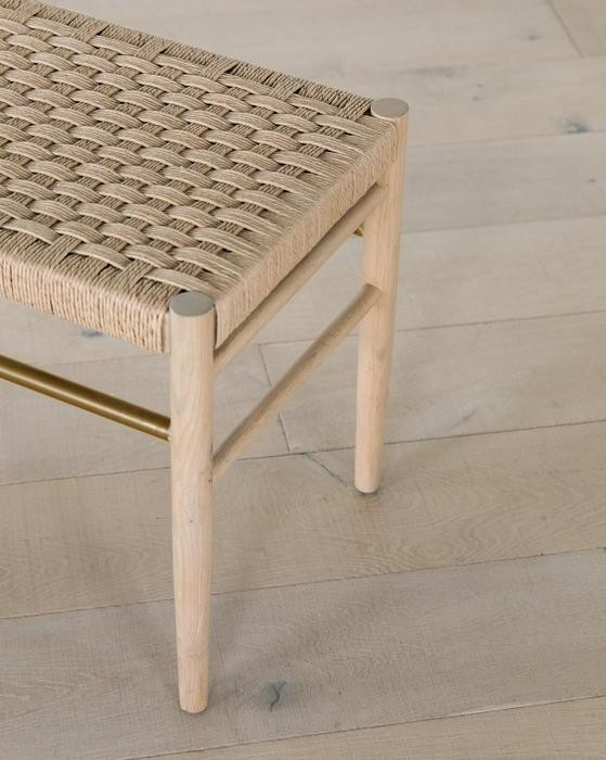 Eloise Woven Bench | McGee & Co.