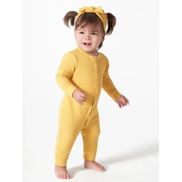 Modern Moments by Gerber Baby Boy or Girl Unisex Long Sleeve Coverall (Newborn - 12 Months) | Walmart (US)