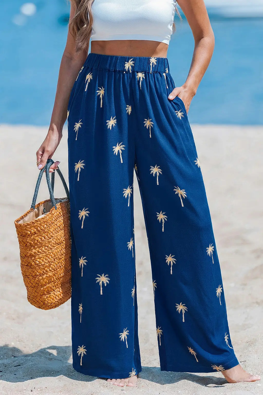 Follow the Palms Tropical Pants | Cupshe US