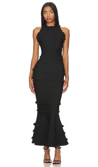 Theatrical Gown in Black Formal Wedding Guest Dress | Wedding Guest Winter #LTKparties  | Revolve Clothing (Global)