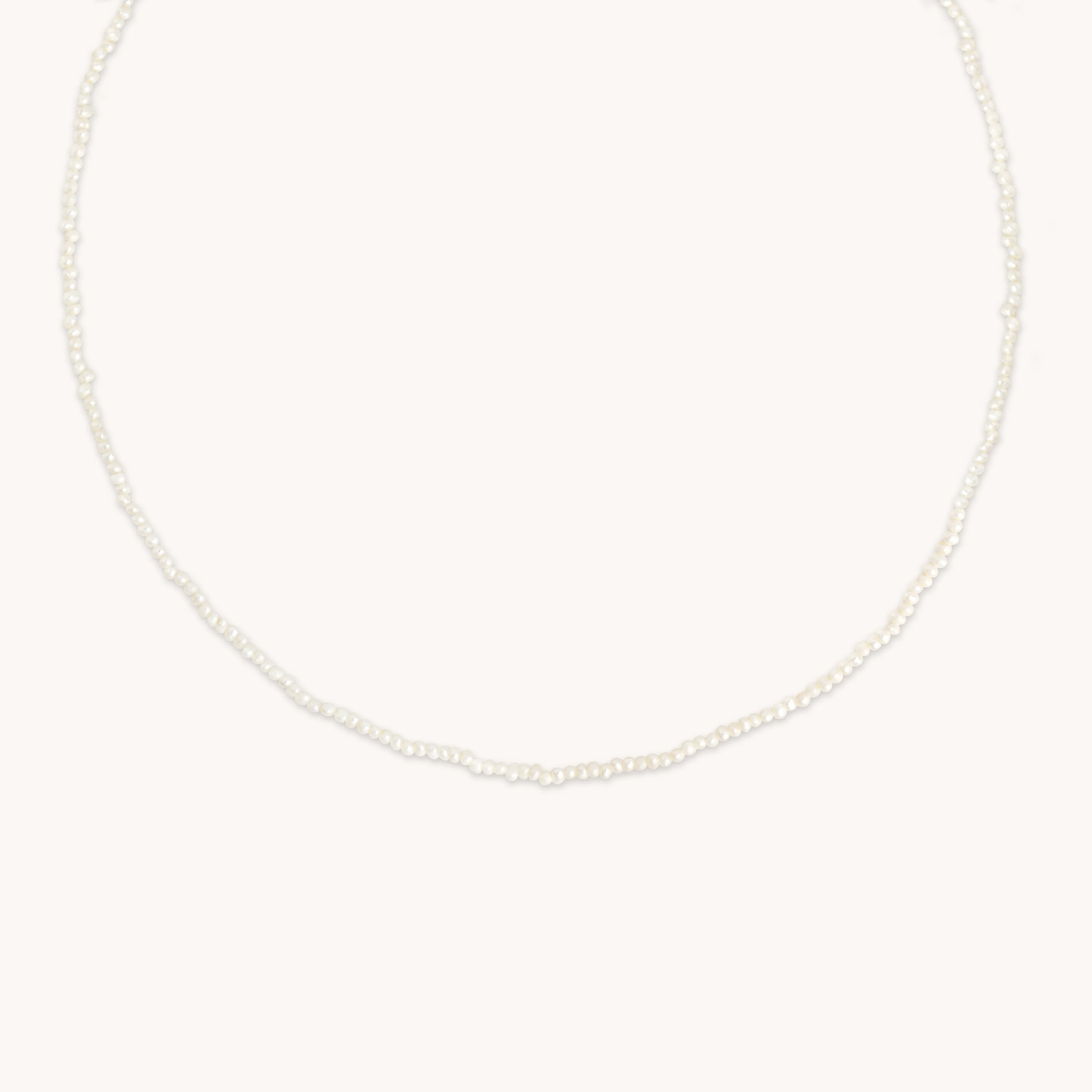 Radiant Pearl Gold Necklace | Astrid & Miyu Necklaces | Astrid and Miyu