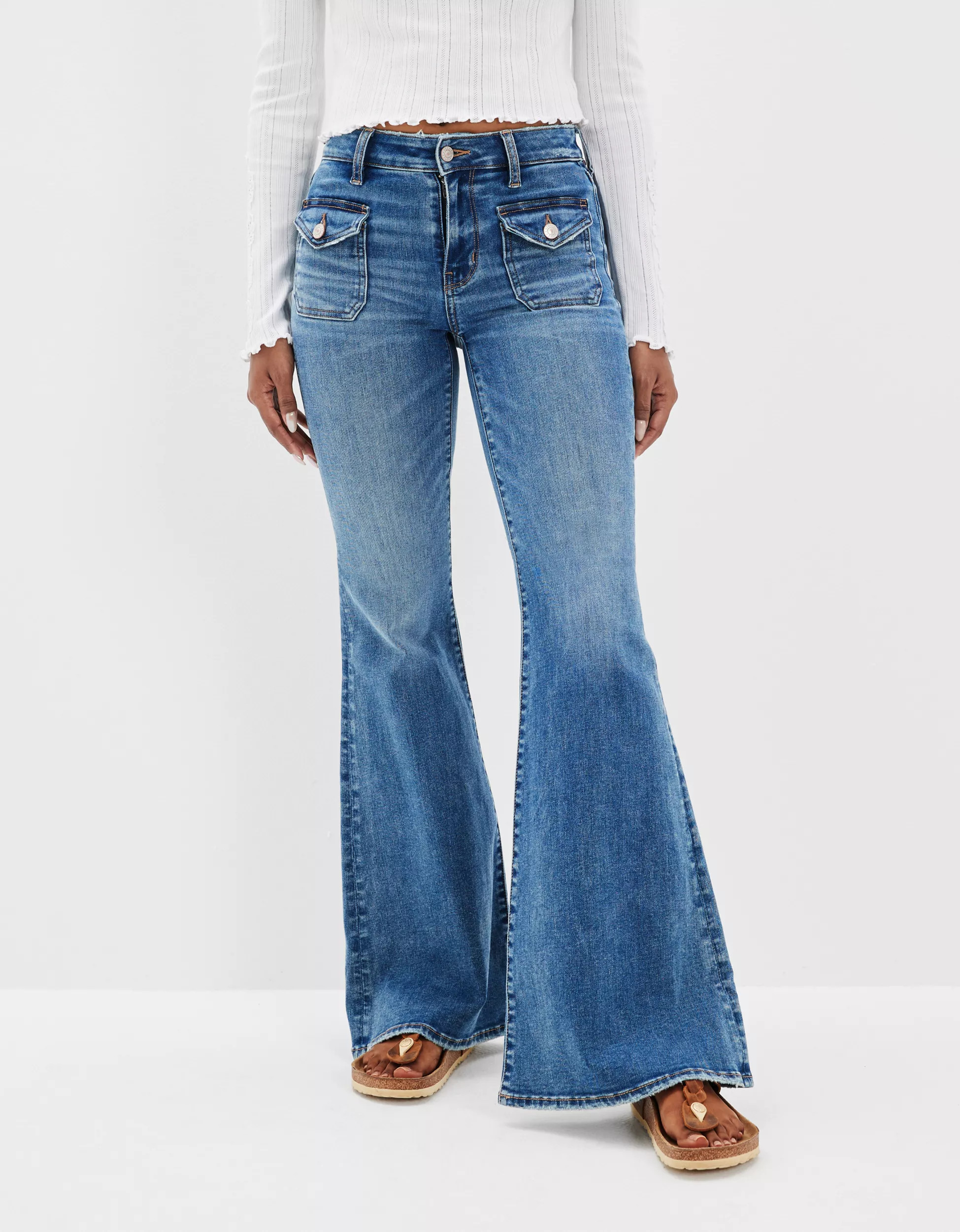 AE Ne(x)t Level Festival Flare Jean | American Eagle Outfitters (US & CA)