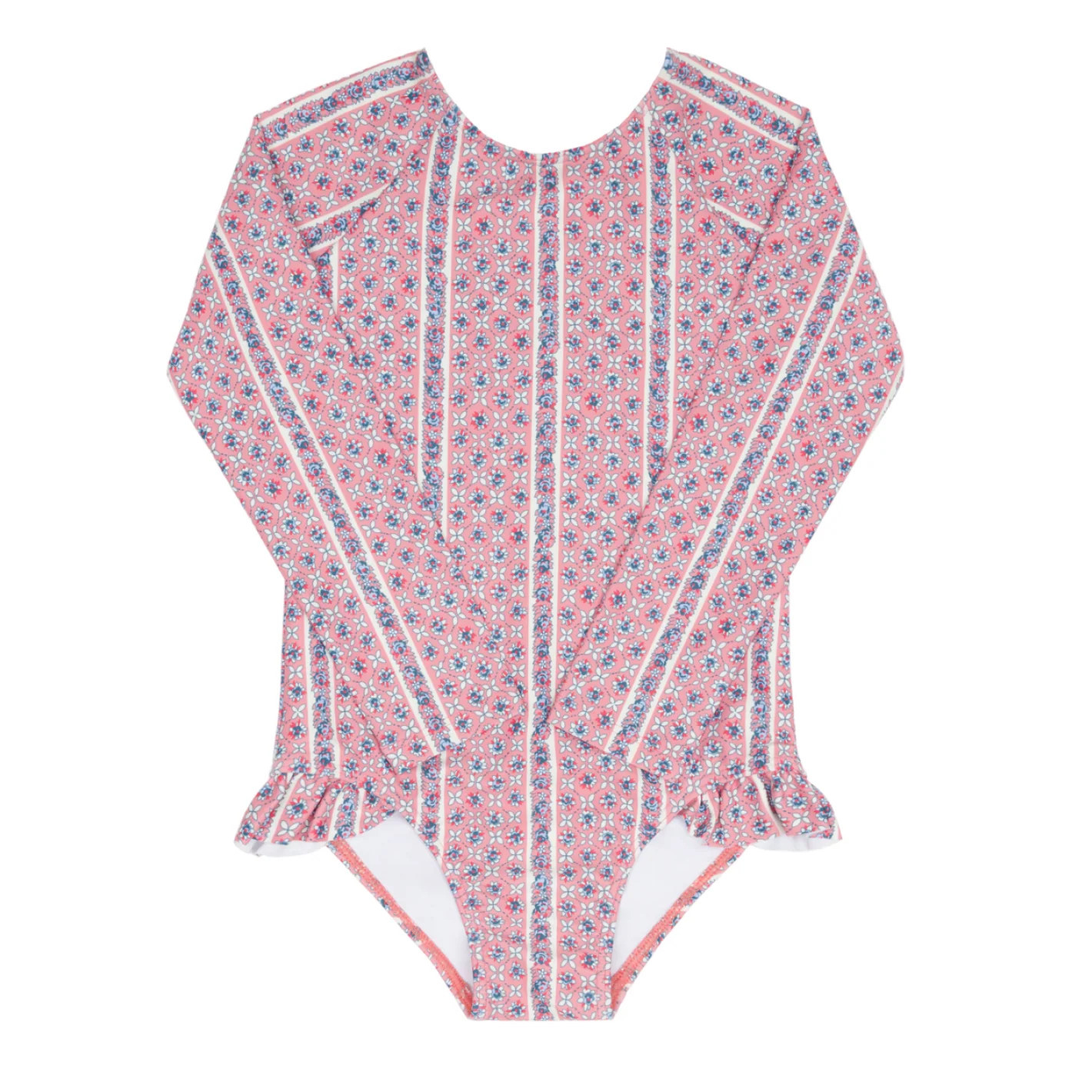 girls rosa vine rashguard one piece | Minnow