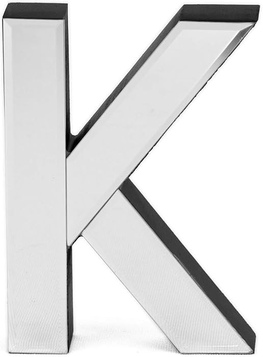COLLECTIVE HOME - 7-inch Tall Mirrored Glass and Wood Decorative Letter, Home-Bedroom-Office Wall... | Amazon (US)