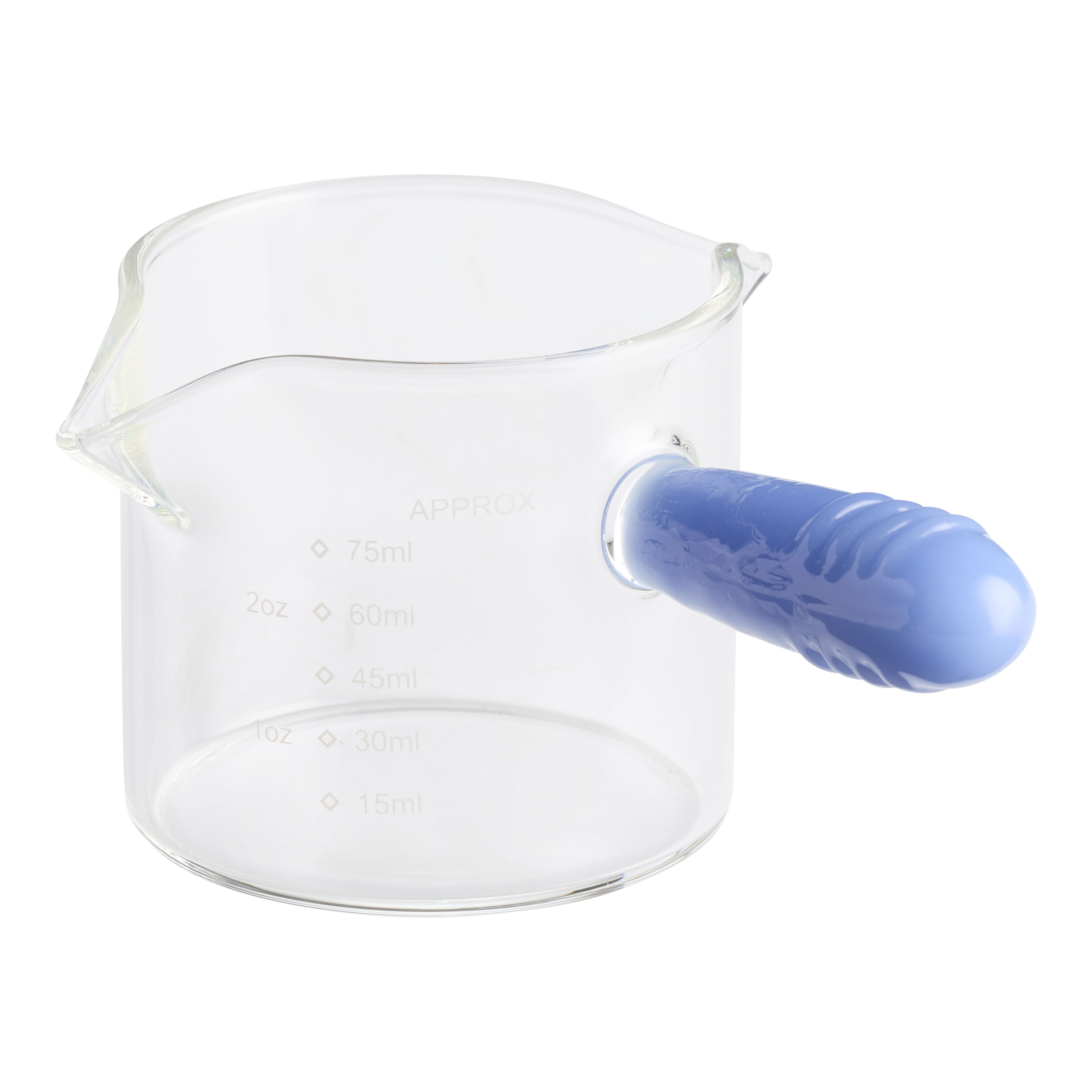 Colored Milk Glass Handle Espresso Measuring Cup | World Market