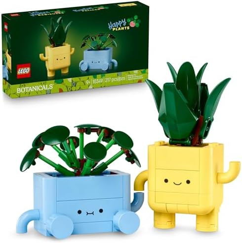 LEGO Botanicals Happy Plants Building Toys - Bedroom or Dorm Room Decor for Girls, Boys, & Adults... | Amazon (US)