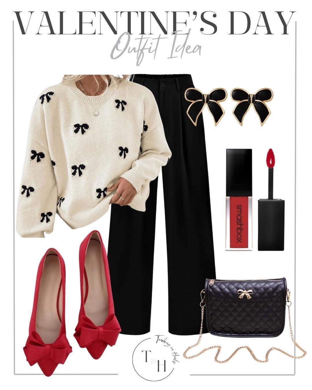 teacher  classroom style  teacher outfit  teacher style  teacher  work style  workwear   business casual  office outfit   teacher teacherfit ootd   trendteacher  teacher outfits  teacher ootd   teacher outfit ideas
Bow sweater  bow earrings  red flats  Valentine’s Day ootd 

#LTKSaleAlert #LTKSeasonal #LTKStyleTip