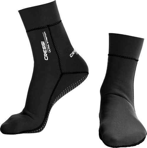 Cressi Ultra Stretch Socks 1.5 mm Diving Socks, Black, XL | Amazon (US)