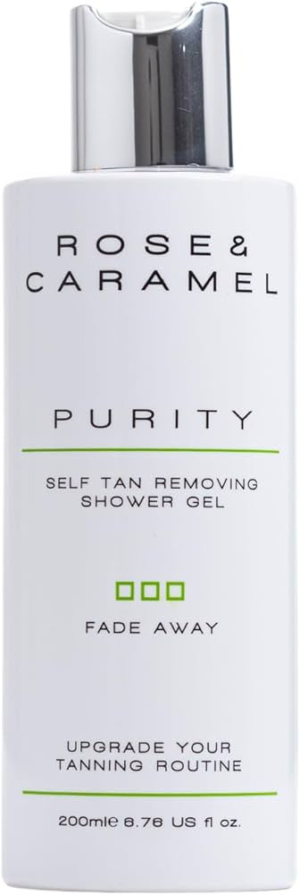 Rose & Caramel Purity Fade Away Self Tan Removing Shower Gel (250ml). Effective Self Tan Eraser, ... | Amazon (US)