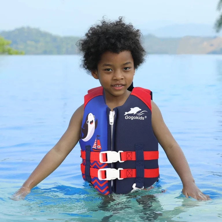 Gogokids Kids Swim Vest Toddler Life Jacket Flotation Buoyancy Swimsuit with Adjustable Safety St... | Walmart (US)