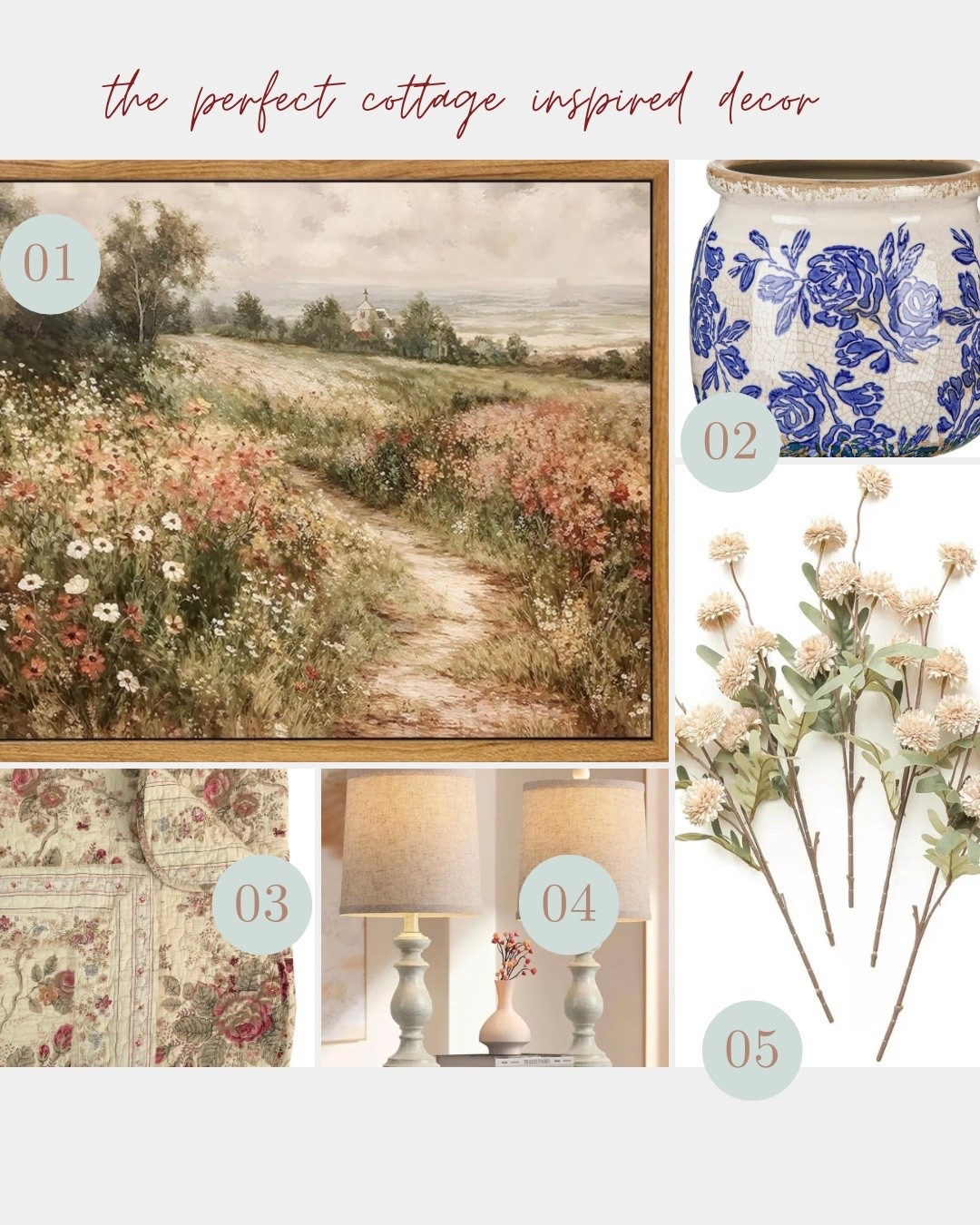 Love all of these so much!!! They are the perfect pieced to help tie your decor together. 



#farmhouse #cottagestyle #amazonmusthave #militarywife

#LTKmomlife #LTKHome #LTKselfcare