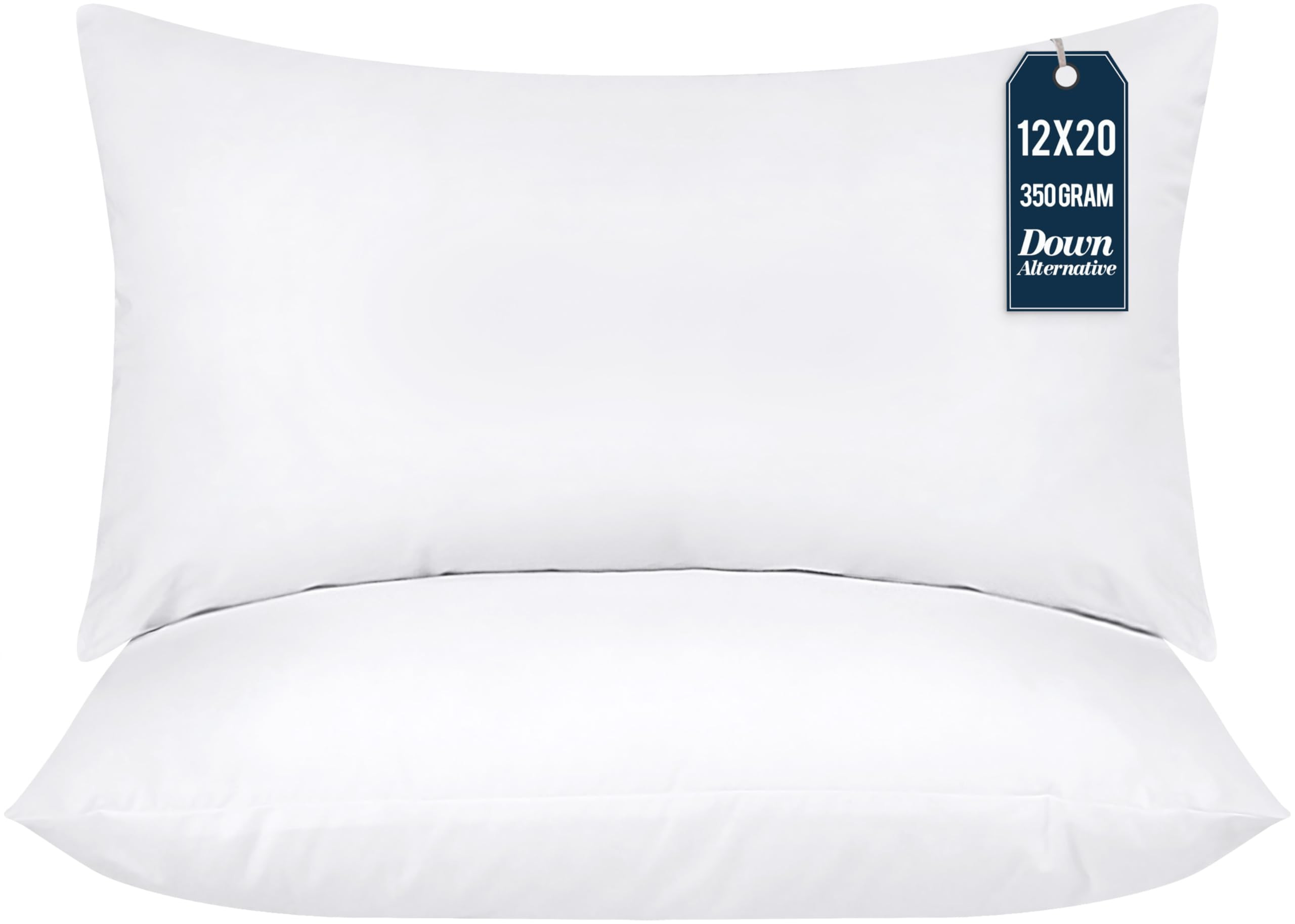 Utopia Bedding - Relleno de almohadas decorativas (paquete de 2, color blanco), almohadas para ca... | Amazon (US)