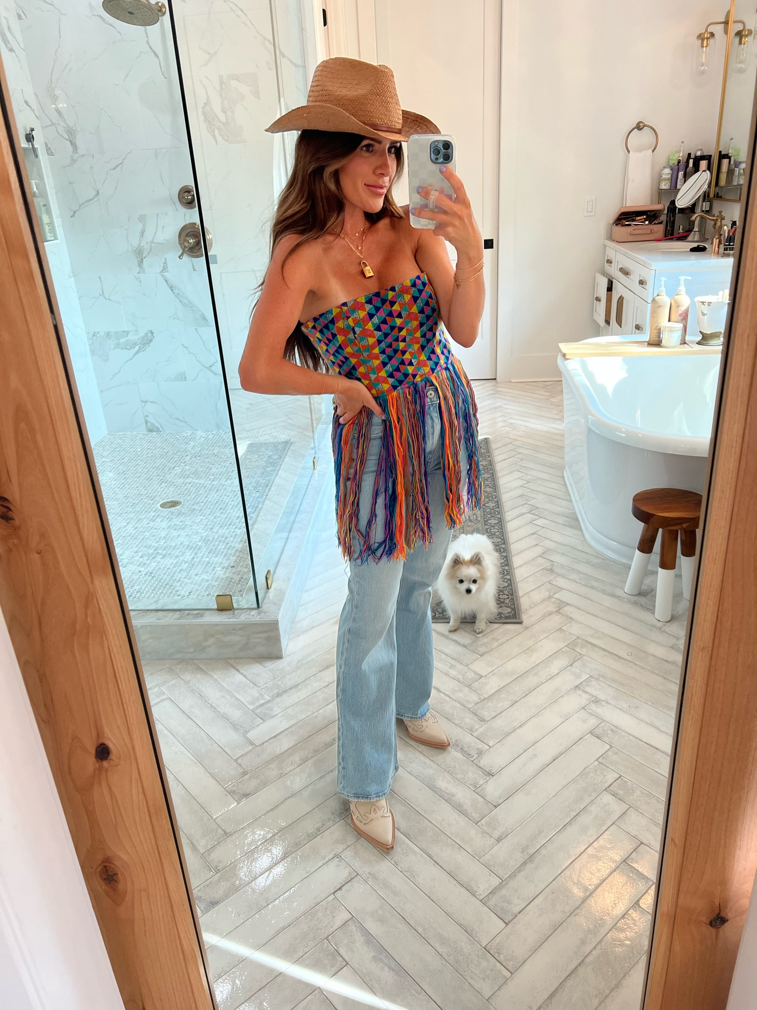 Country concert 
Western 
Fringe top 