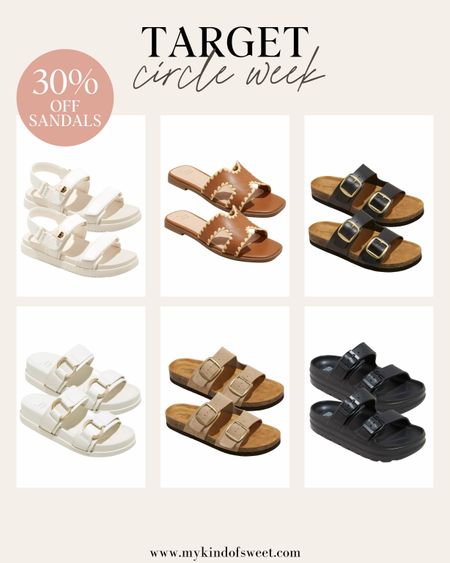 Target Circle Week is going on until 4/13. Grab these sandals for 30% off and wear all spring!

#LTKxTarget #LTKshoecrush #LTKfindsunder50