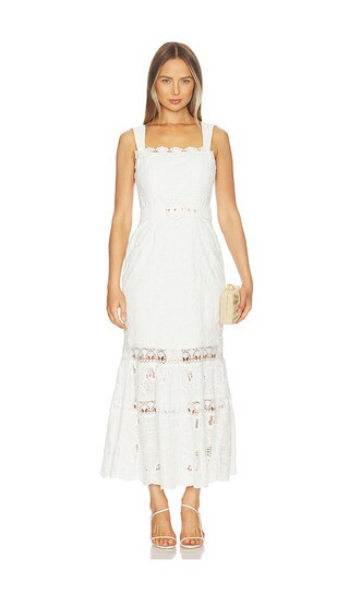 ELLIATT Giovanna Fit And Flare Maxi Dress in White. - size XS | Revolve Clothing (Global)