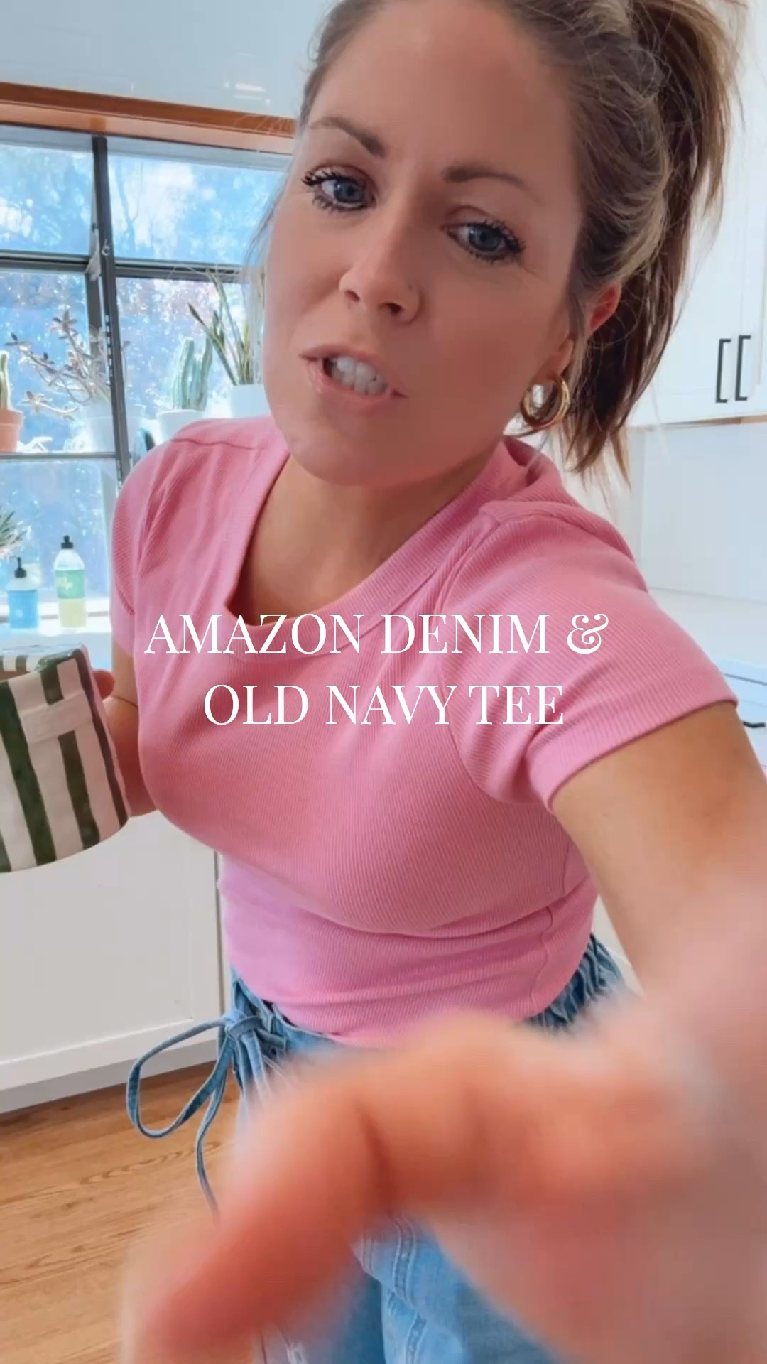 Spring OOTD! Amazon denim and old navy tee! Wearing a S in both.

#LTKPetite #LTKSaleAlert #LTKootd