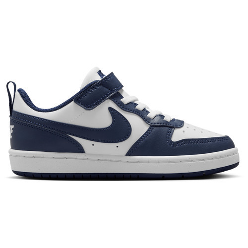 Nike Boys Nike Court Borough Low NB - Boys' Preschool Basketball Shoes Midnight Navy/White/White Size 1.0 | Champs Sports