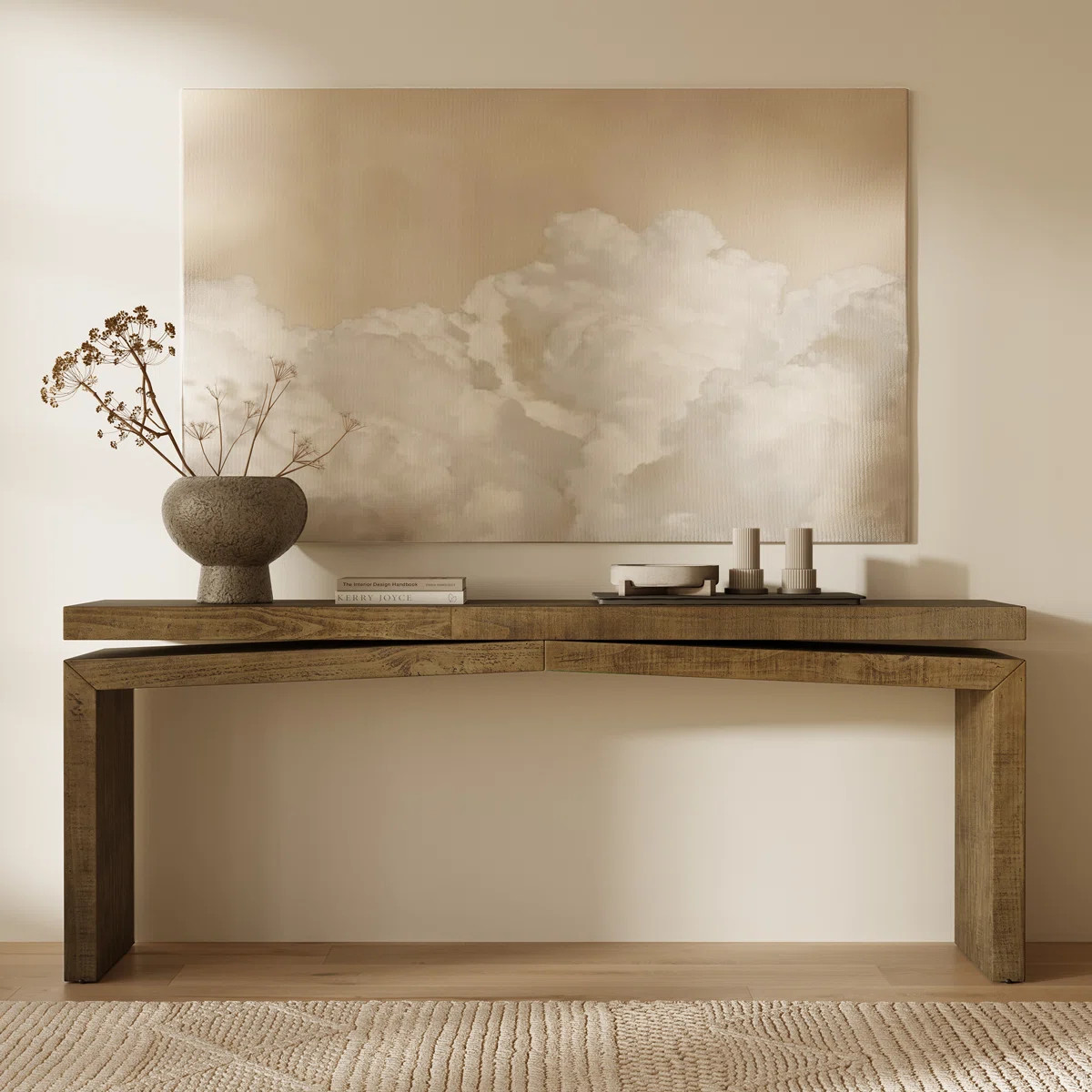Tenby Solid Pine Wood Console Table (78.75") | Wayfair North America