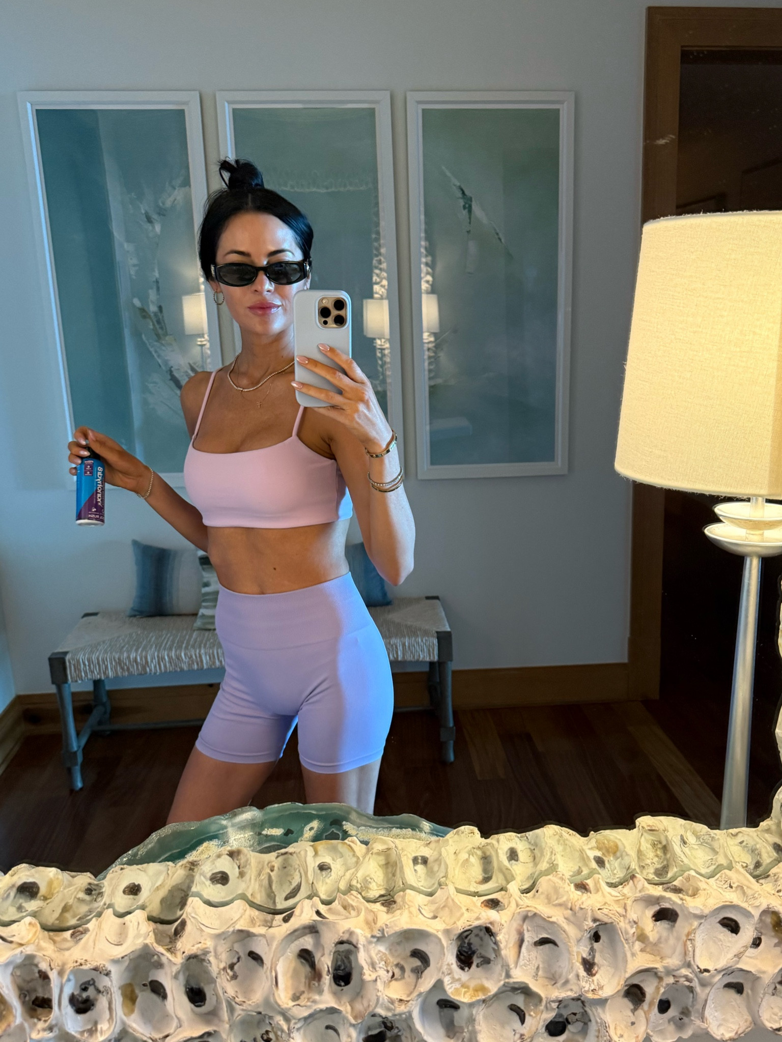 1st hot girl walk outfit on vacay 💜

#LTKTravel #LTKActive #LTKFitness