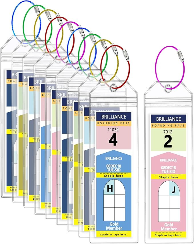10 Pack Royal Caribbean Luggage Tag Holders，Clear Cruise Luggage Tagsfor Royal Caribbean & Cele... | Amazon (US)
