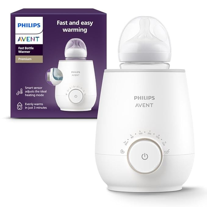 Philips Avent Premium Fast Bottle Warmer, with Smart Temperature Control, Water Bath Technology, ... | Amazon (US)